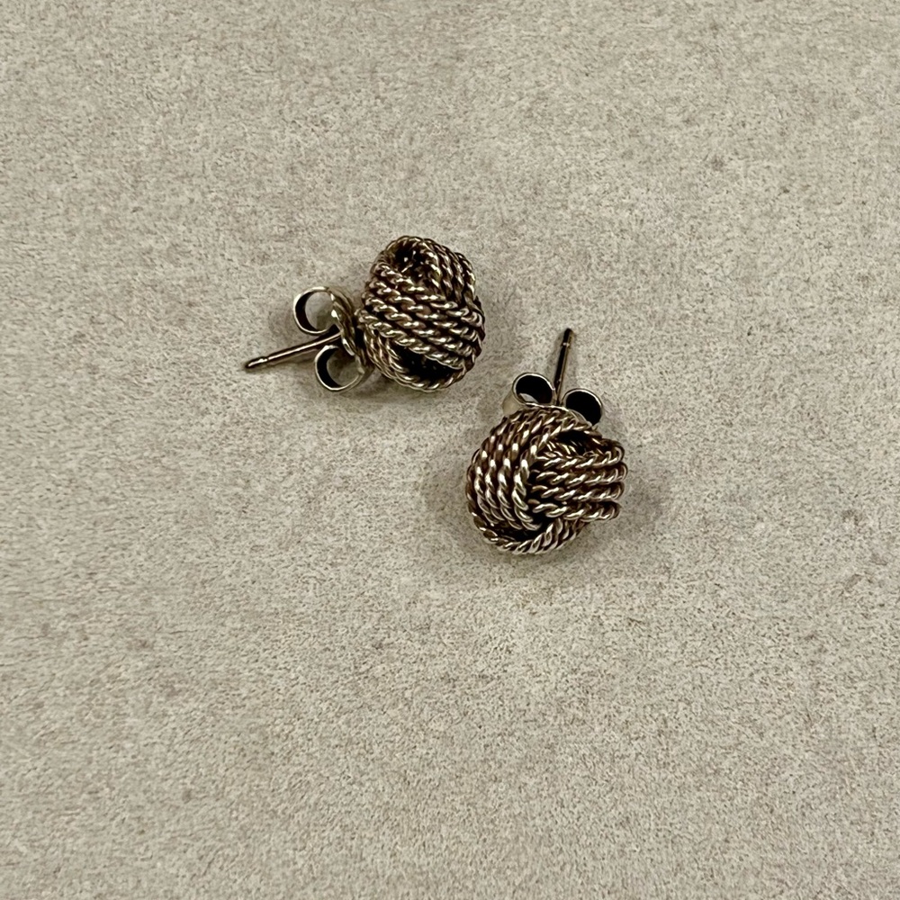 Tiffany & Co. Silver Knot Earrings